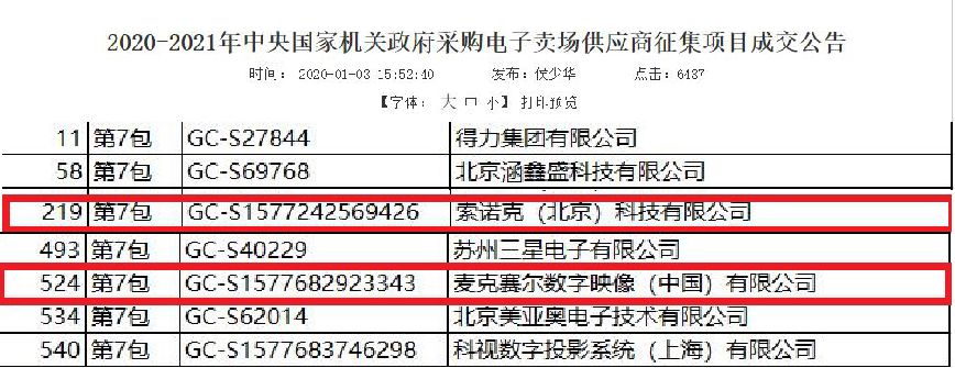 索诺克&麦克赛尔入围中央政府采购供应商,欢迎经验丰富的政采经销商加入!